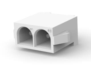 Pin and socket connector components for PCB and cable interconnection