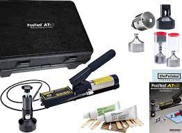 Adhesion testing equipment for evaluating coating bond strength