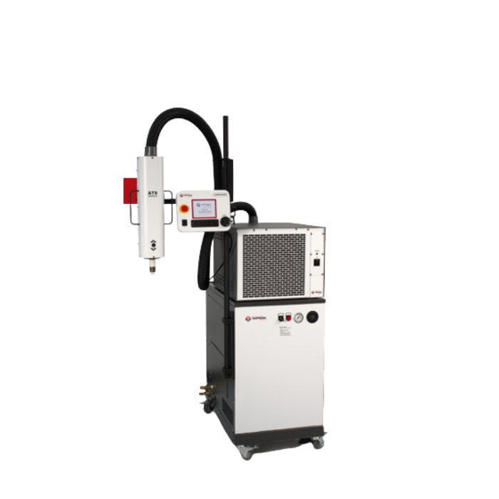 Temperature forcing system used for semiconductor thermal testing