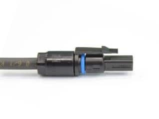 Photovoltaic connector components used in solar cable connections