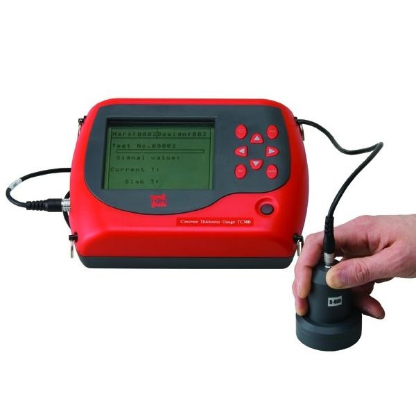 Concrete thickness measurement instrument used in floor slab inspection
