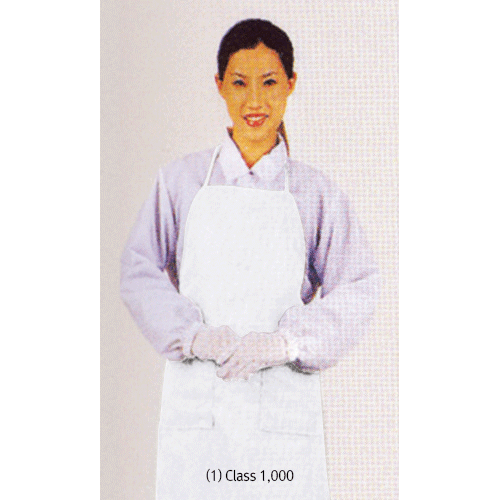 Protective laboratory apron for cleanroom and industrial handling applications
