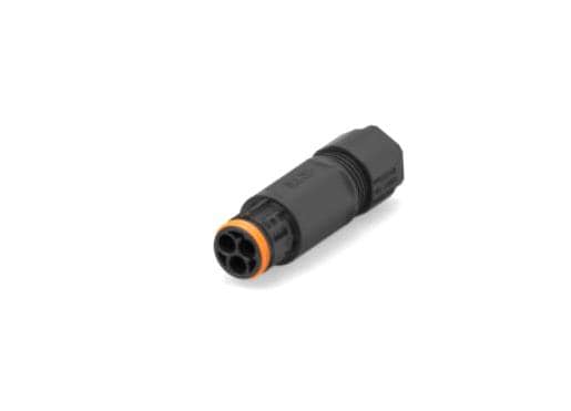 Industrial lighting connector components for board, cable, and panel integration