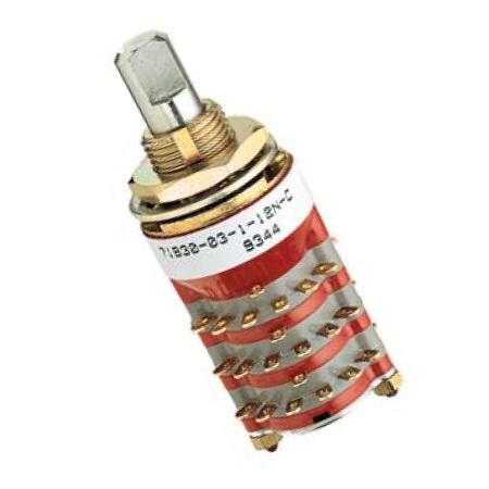 Rotary switch components for control and electronic applications