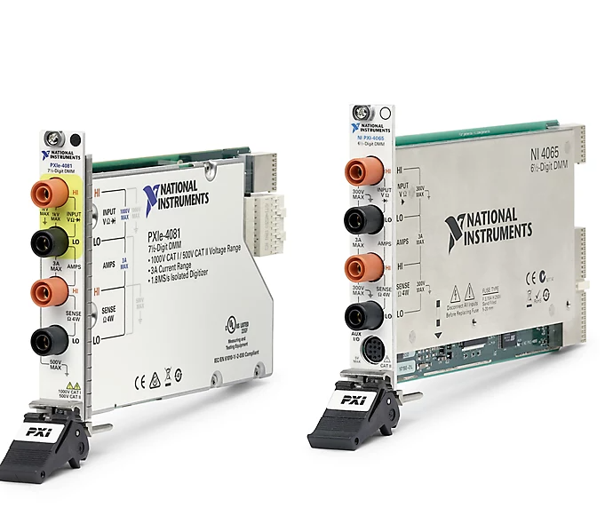 NI digital multimeter instruments for automated electrical measurement systems