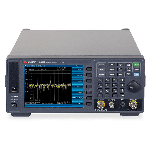 Spectrum analyzer used for RF signal measurement and frequency analysis