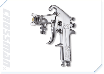 Pneumatic spray gun equipment for paint application and workshop finishing