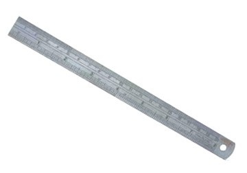 Steel ruler used for general mechanical measurement and layout work