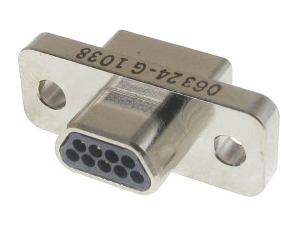 D-sub connector format used in rugged and military-style electronic systems